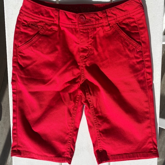 Justice Bermuda chino shorts Red 10R - Picture 3 of 12